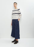 Cashmere Cotton Roll Edge Jumper