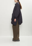 Sungjin Recycled Poly Reversible Cape — Navy / Hazel
