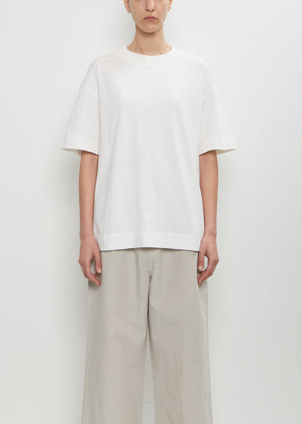 Cotton Relaxed T-Shirt — Off White – La Garçonne