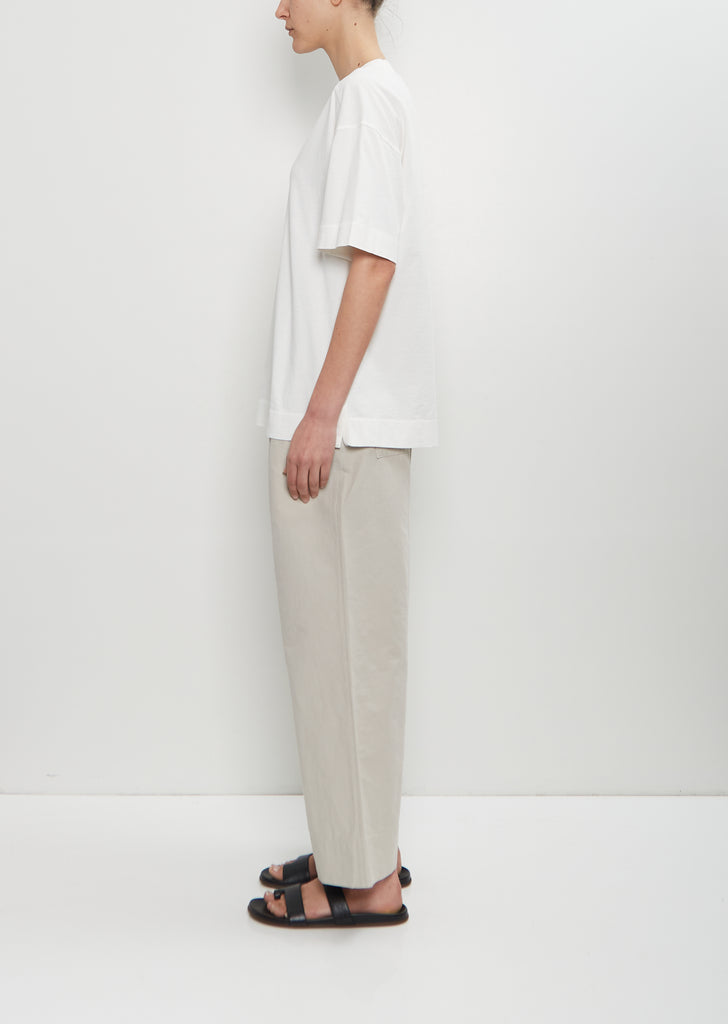 Cotton Relaxed T-Shirt — Off White