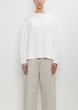 Organic Cotton Smock Neck T-Shirt — Off White