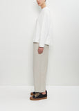 Organic Cotton Smock Neck T-Shirt — Off White