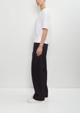 Cotton Linen Simple T-Shirt — White