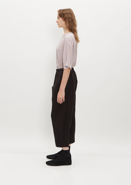 Cropped Balloon Trousers — Chocolate – La Garçonne