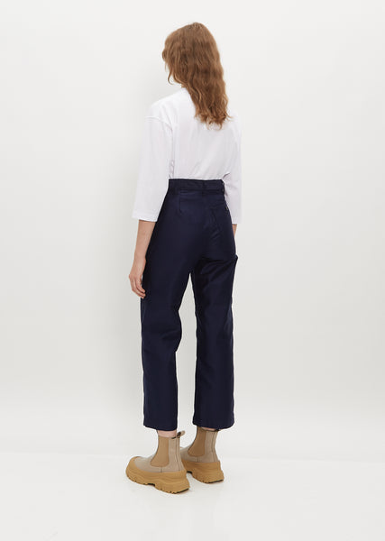 Work Cotton Pants — Blue