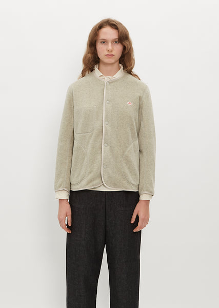 今日限定新品【DANTON】FLEECE COLLARLESS JACKET L Feb2021Session19353_TMHILHPS20