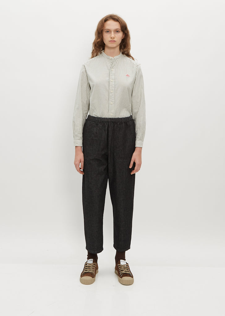 Band Collar Long Sleeve Shirt
