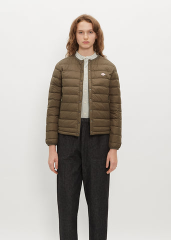 Inner Down Crewneck Jacket — Olive