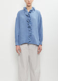 Linen Ruffle Shirt