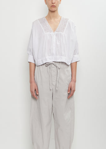 Cotton Lace Bolero Blouse