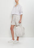 Shoulder Tote Bag — Smoke White