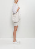 Shoulder Tote Bag — Smoke White