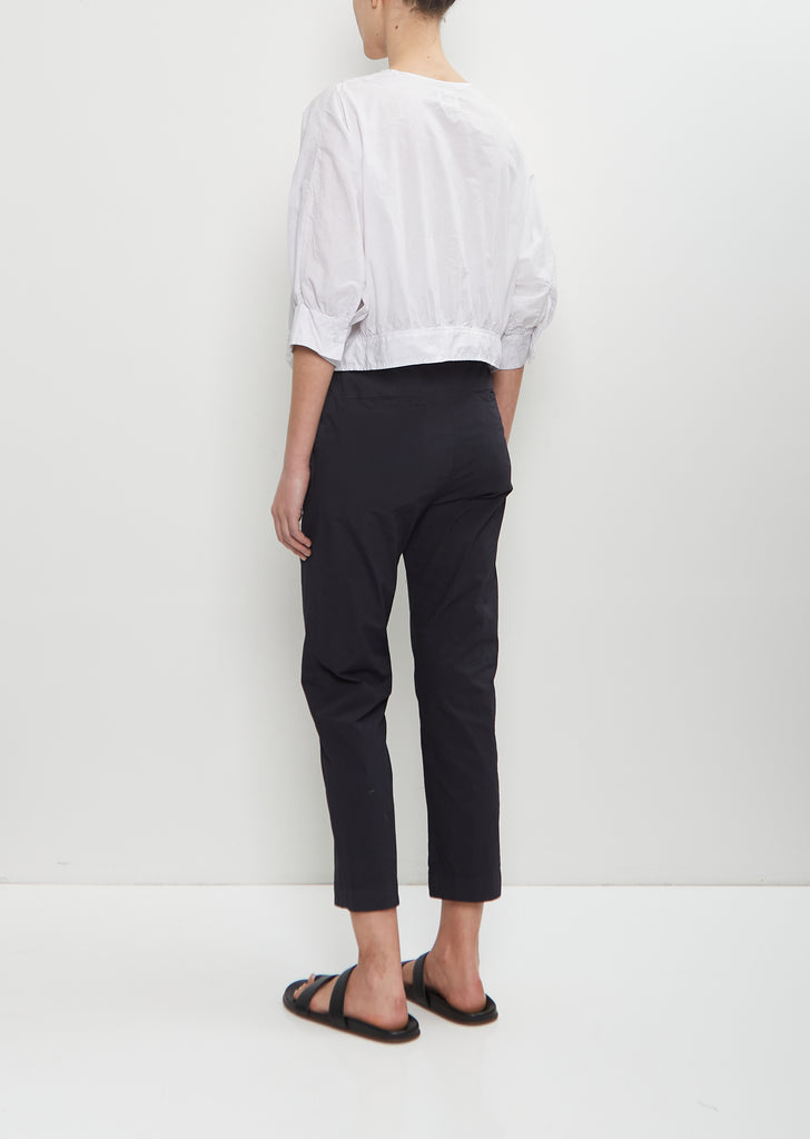 Cotton Blend Narrow Easy Trousers