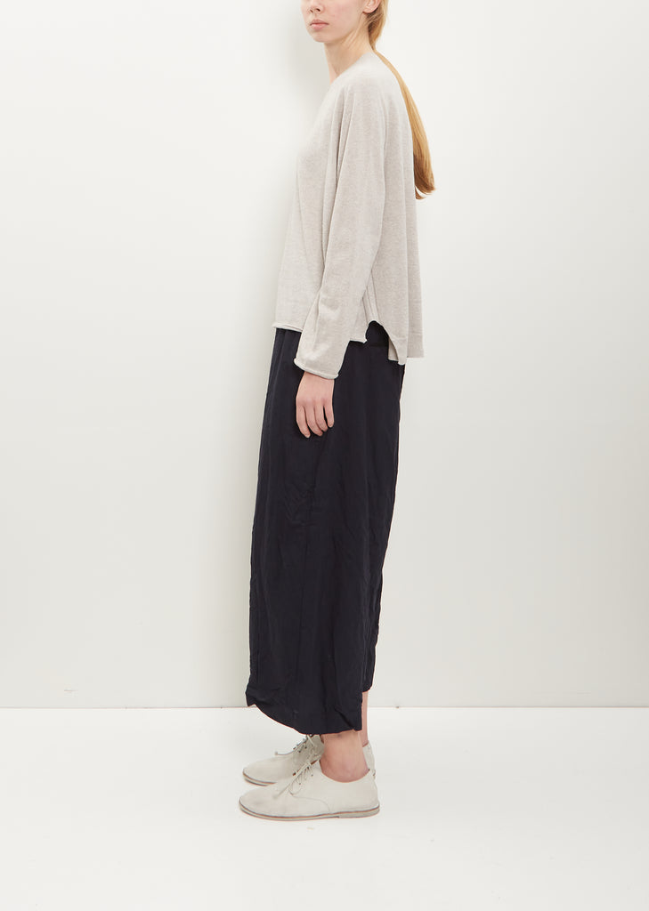 Cotton Linen Pullover — Gray