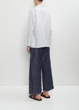 Cotton Silk Atelier Jacket — Smoke Sax Blue