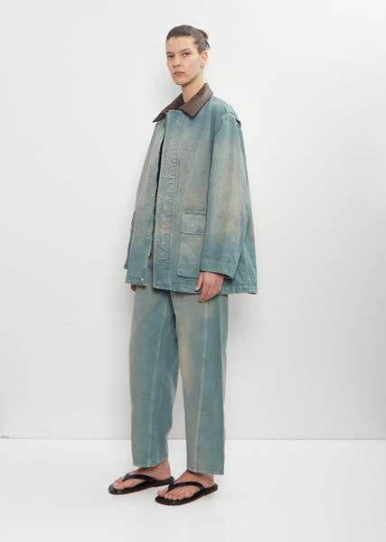ジャケット・アウター AURALEE ORGANIC COTTON DUCK BLOUSON / 3 AURALEE ORGANIC COTTON DUCK BLOUSON ASH GREEN | TODAY CLOTHING