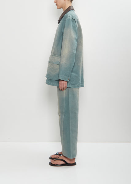 ジャケット・アウター AURALEE ORGANIC COTTON DUCK BLOUSON 1 AURALEE】 ⁡ ORGANIC COTTON DUCK BLOUSON COLOR : LIGHT BEIGE
