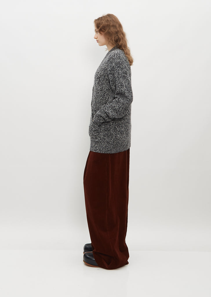 Toka Cardigan — Ecru/Black