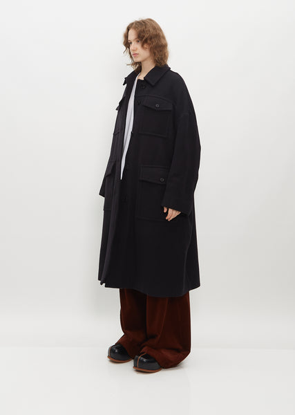 DRIES VAN NOTEN モッズコート 黒 DRIES VAN NOTEN モッズコート 黒