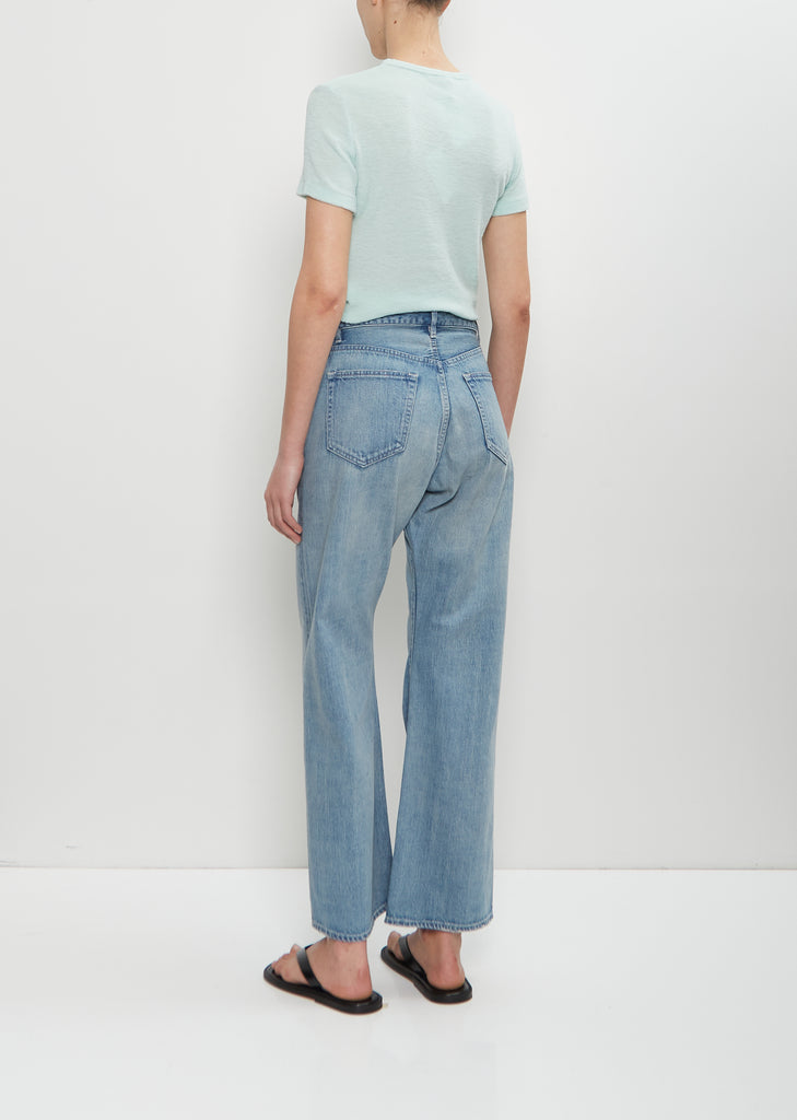 Selvedge Faded Light Denim Pants