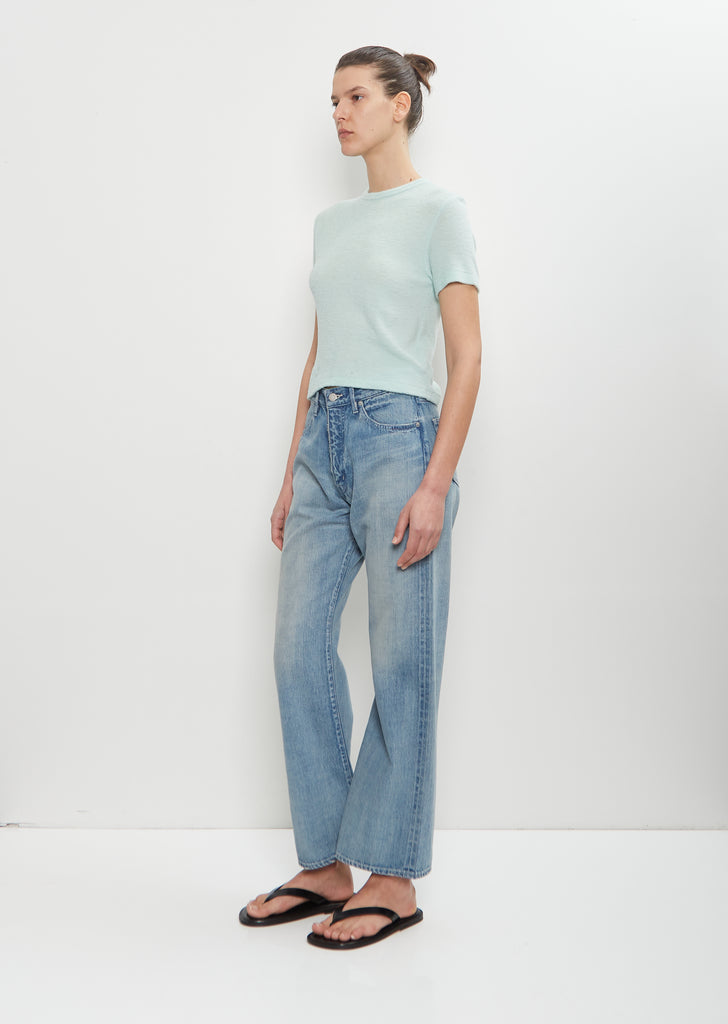 Selvedge Faded Light Denim Pants