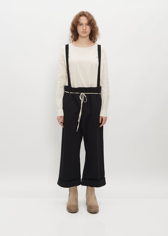 Pinstripe Suspender Trousers