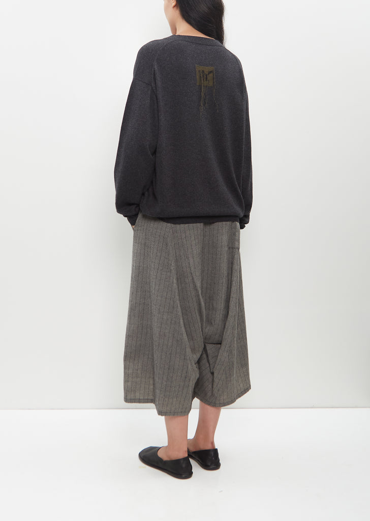 Intarsia V-Neck Pullover