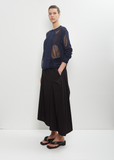 Cotton Flax Open Knit Sweater