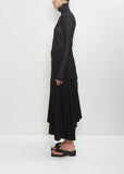 Sheer Knit Zip Cardigan