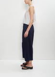 Cotton Front Tucked Wide Pant