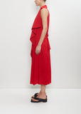 Draped Sleeveless Dress