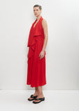 Draped Sleeveless Dress