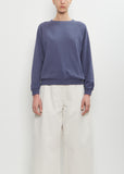 Studio Cotton Sweatshirt — Collegiate Blue