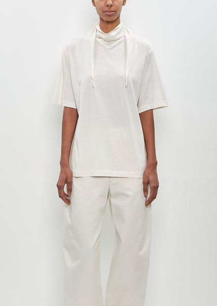 Cotton Foulard T-Shirt — Chalk – La Garçonne