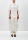 Cotton Foulard T-Shirt — Chalk