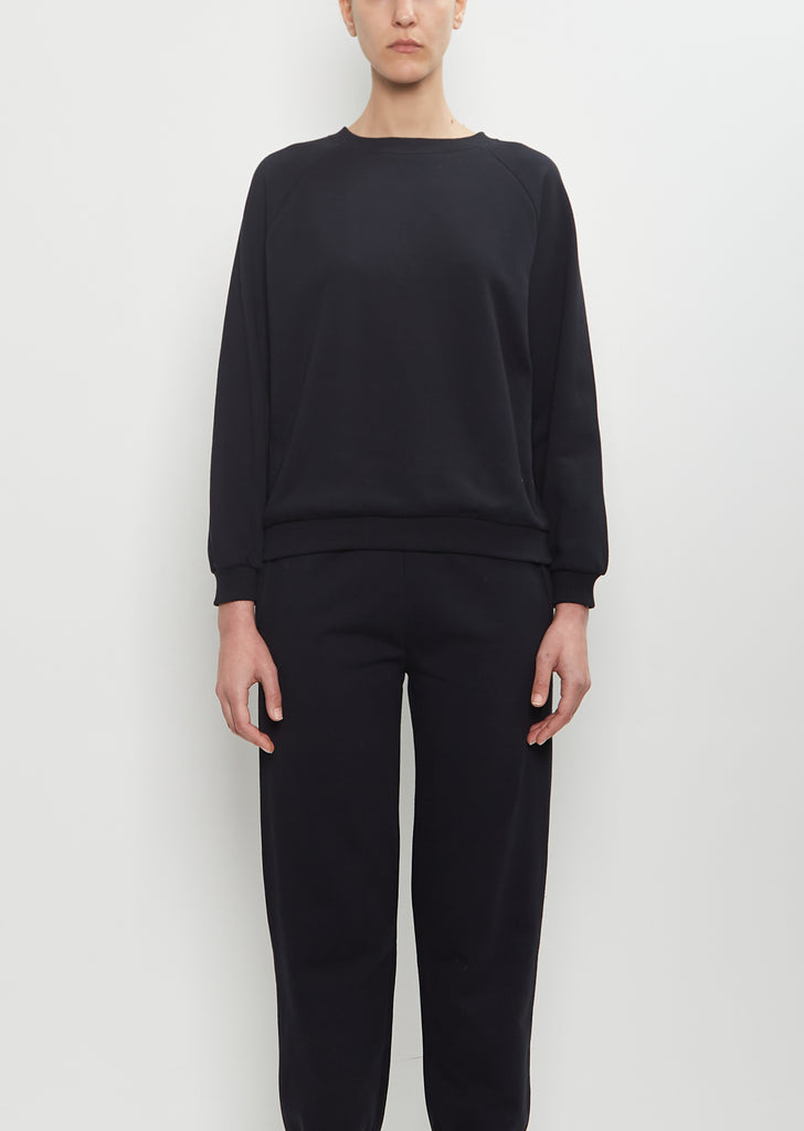 Studio Cotton Sweatshirt — Faded Black