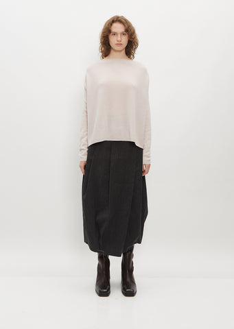 Inox Cotton and Virgin Wool Skirt
