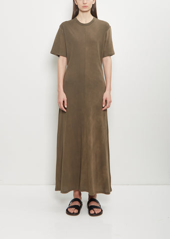 Organic Cotton Sunbleached Draped Dress