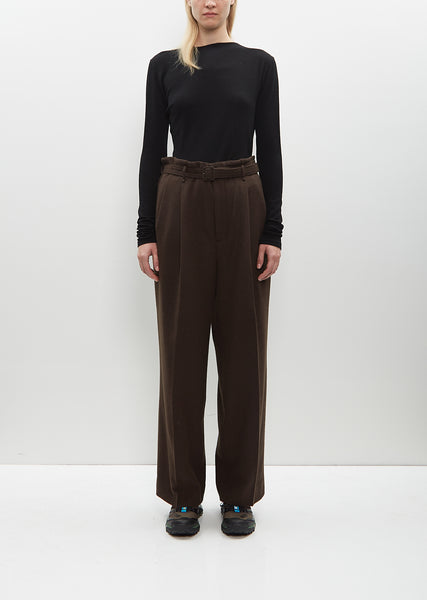 AURALEE　WOOL WASHI AMUNZEN WIDE SLACKS AURALEE WOOL WASHI AMUNZEN WIDE SLACKS｜m.drogi.chカンパニー