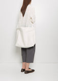 Matte Shopper Bag, Large — Chalk