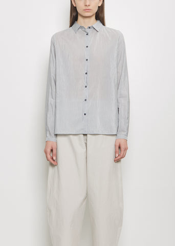 Cotton Silk Pinstripe Shirt