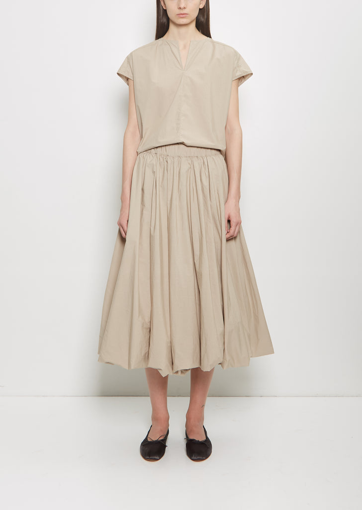 Popeline Pull On Balloon Skirt