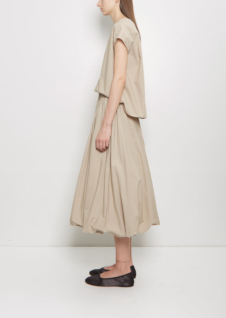 Popeline Pull On Balloon Skirt