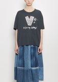 Jumbo Cotton Blend Damaged Finish Tee