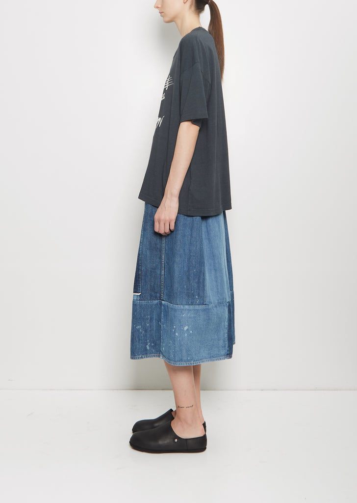 Jumbo Cotton Blend Damaged Finish Tee