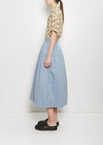 Wool Linen Elevation Sashinko Down Skirt