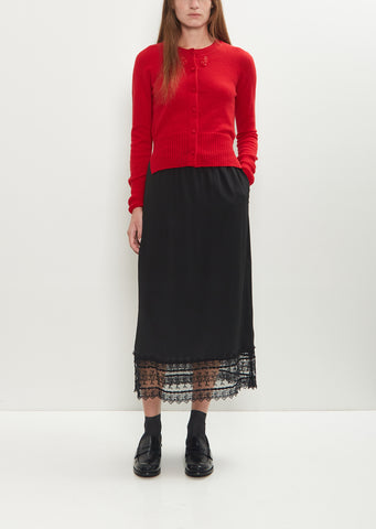 Ribbon Lace Trim Easy Skirt