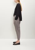 Linen Rayon Loose Slim Pants