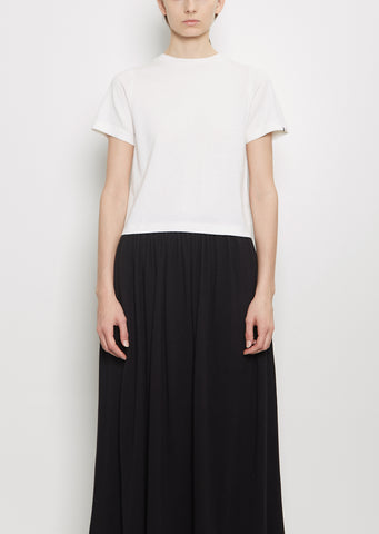 n°267 Tina Cotton Cashmere Top — Snow
