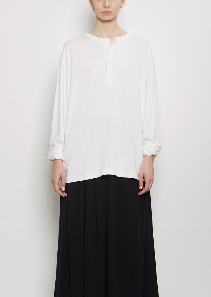 n°407 Fatou Cotton Cashmere Tee — Snow